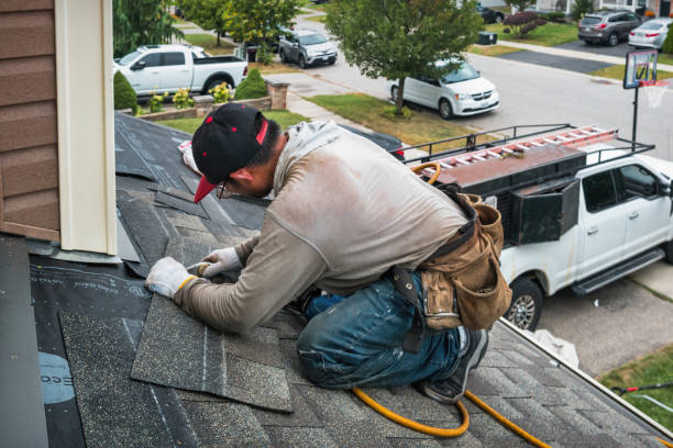 Professional Emergency Roof Repair technician working in Fort Hill, PA